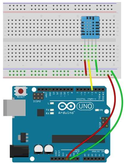 arduino humidity sensor layout