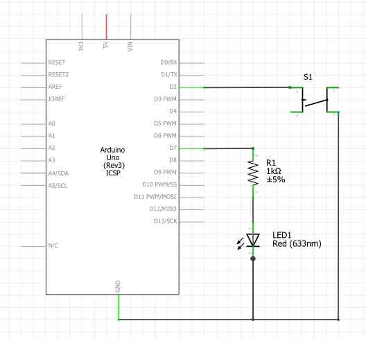 arduino led with button schematic