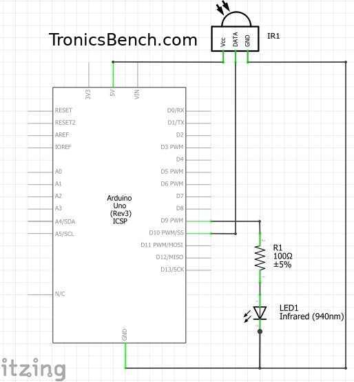 arduino ir sensor schematic