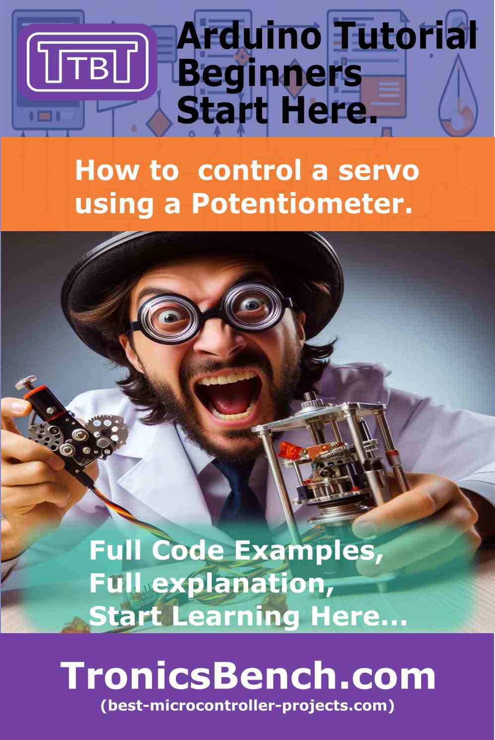 How to drive a servo using a potentiometer as a poistion controller